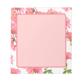 Pink Sakura Blumen Notepad Notizblock