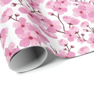 Pink Sakura Geschenkpapier