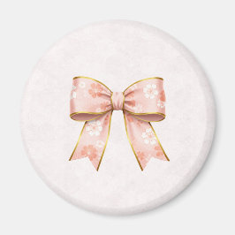 Pink Sakura Ribbon – Japanese-Inspired Magnet