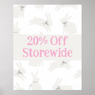 Pink Sale, 20% Rabatt auf Poster, Osterverkauf Poster