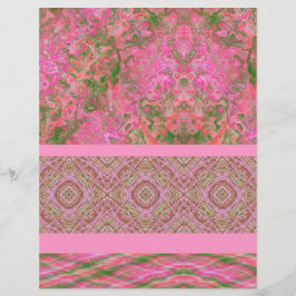 Pink Sampler Bulk Scrapbook Paper Pages Flyer