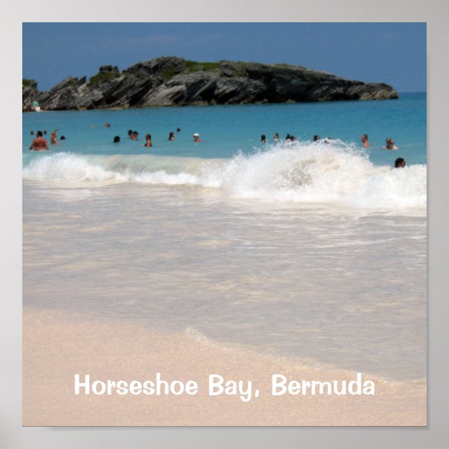 Pink Sand Beach #1, Horseshoe Bay, Bermuda Poster (Vorne)