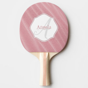 Pink Sand Ripples Personalisiert Ping Pong Paddle Tischtennis Schläger