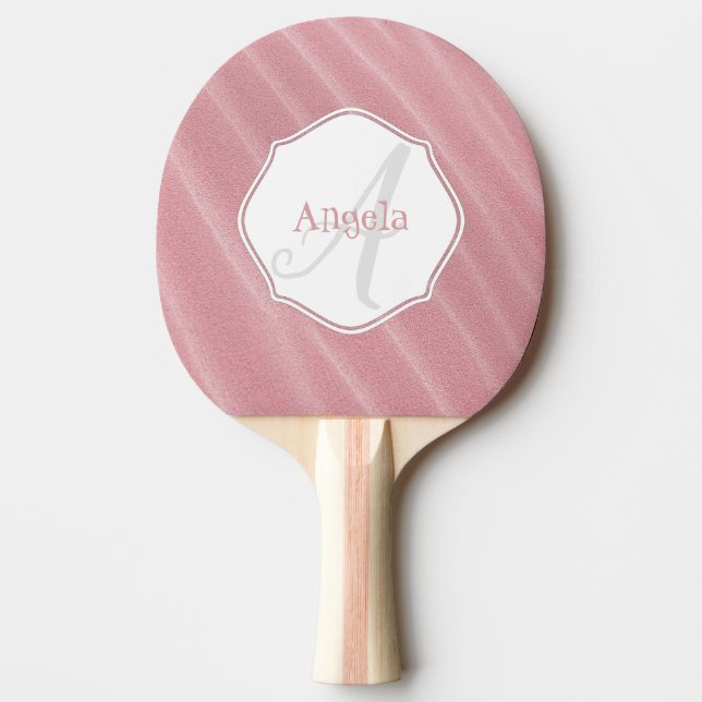 Pink Sand Ripples Personalisiert Ping Pong Paddle Tischtennis Schläger (Vorderseite)