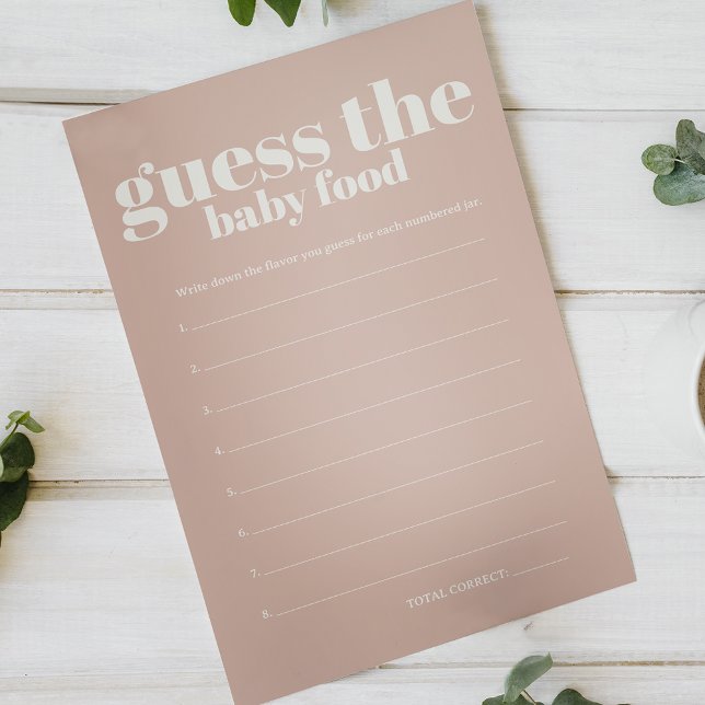 Pink Sandstone Baby Showdusche Guess Baby Food Gam Flyer (Von Creator hochgeladen)