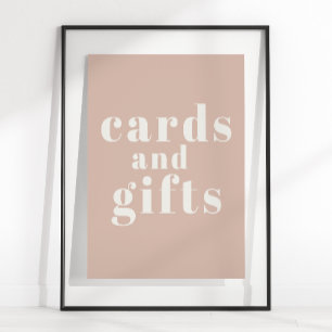 Pink Sandstone Typografie Kinderduschkarten Gesche Poster