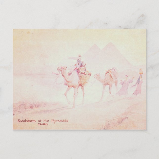 Pink Sandstorm in den Pyramiden Postkarte (Vorderseite)