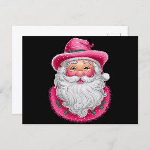 Pink Santa Retro Weihnachten Matching Family Party