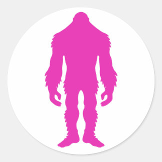 Pink Sasquatch Stickers