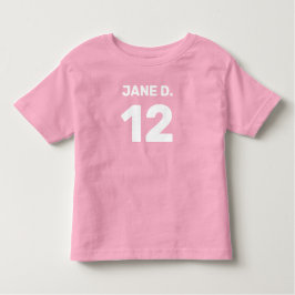 Pink-Säugling (vorne und hinten) individuell einst Kleinkind T-shirt