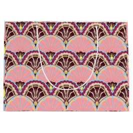 Pink Scallop Gift Bag Große Geschenktüte