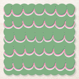 Pink Scallops Coaster Untersetzer