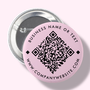 Pink   Schaltfläche für benutzerdefinierten QR-Cod Button