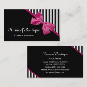 Pink Schleife Boutique Visitenkarte