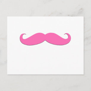 Pink Schnurrbart Humor Erstellen Sie Ihren eigenen Postkarte
