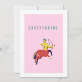 Pink Schütze, Tierkreiszeichen, Sternzeichen Einladung