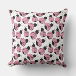 PINK SCHWARZ-WEISS LADYBUGS KISSEN