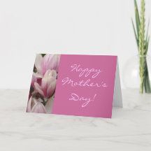 Pink Script floral Muttertag
