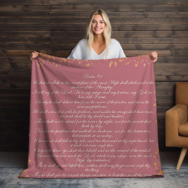 Pink Scripture, Psalm 91 Christlich Bibel Verse Sherpadecke