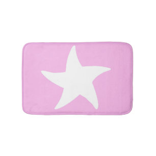 Pink Sea Star Bath Mat Badematte