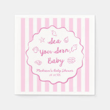 Pink Sea You Soon Baby Coastal Baby Shower