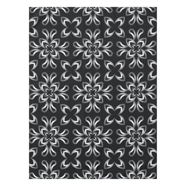 Pink seamless pattern on dark background tischdecke (Vorderseite)