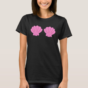 Pink Seashell Bra Meerjungfrau Kostüm Halloween Fr T-Shirt