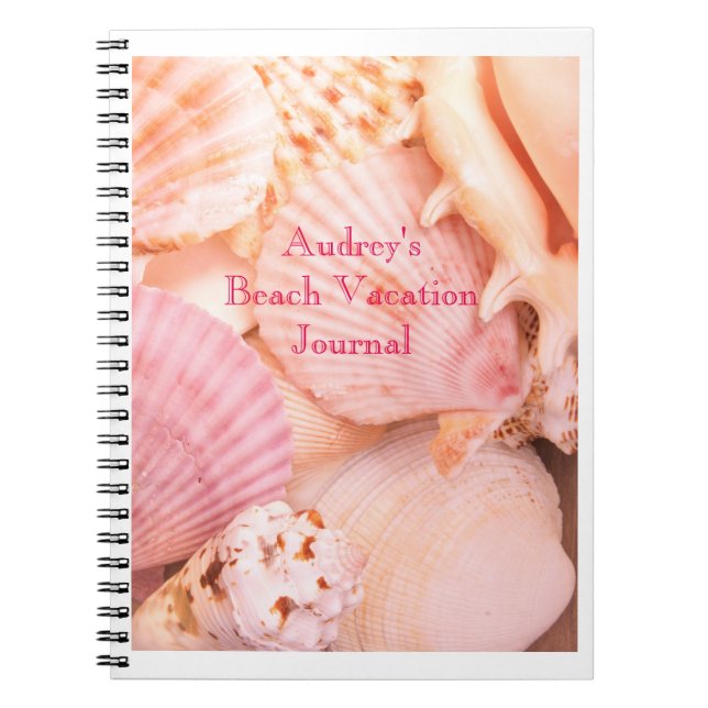 Pink Seashells Notizblock (Vorderseite)