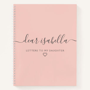 Pink Sehr geehrte Tochter Keepake Memory-Notebook Notizbuch