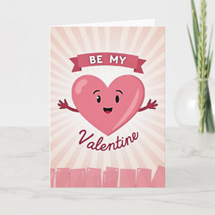 Pink sei meine Valentinskarte Karte