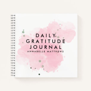 Pink Self Care Daily Dankbarkeit Journal Notizbuch