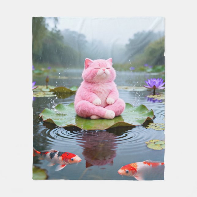 Pink Serenity 001 Fleecedecke (Vorderseite)