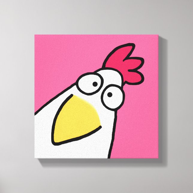 Pink SERIOUS CHICKEN von Sandra Boynton Leinwand P (Vorderseite)