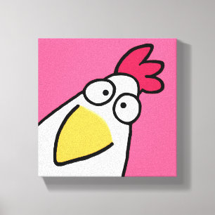 Pink SERIOUS CHICKEN von Sandra Boynton Leinwanddruck