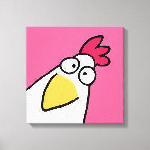 Pink SERIOUS CHICKEN von Sandra Boynton Leinwanddruck