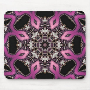 Pink Serpent Fraktal Mandala Mousepad