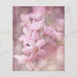 Pink Shabby Blume & Bokeh Scrapbook Ephemera