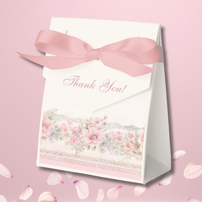 Pink Shabby Chic Floral Christian Baby Shower Geschenkschachtel (Von Creator hochgeladen)