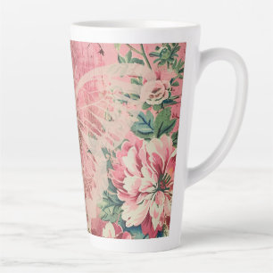 Pink Shabby Hütte Butterfly Milchtasse