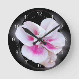 Pink Shades Runde Wanduhr