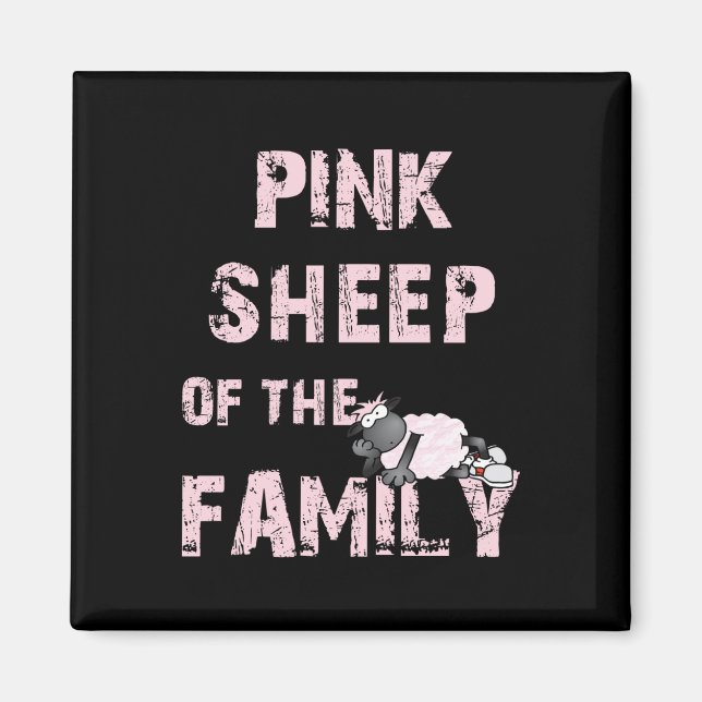 Pink Sheep Magnet (Vorne)
