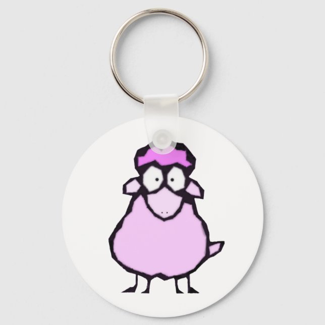 Pink Sheep Schlüsselanhänger (Vorderseite)