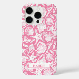 Pink Shells Personalized iPhone 16 Pro Hülle