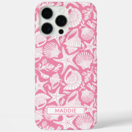 Pink Shells Personalized iPhone 16 Pro Max Hülle