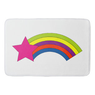 Pink Shooting Star Rainbow Hübsch Badematte