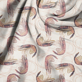 Pink Shrimp Langes Antennenmuster Stoff