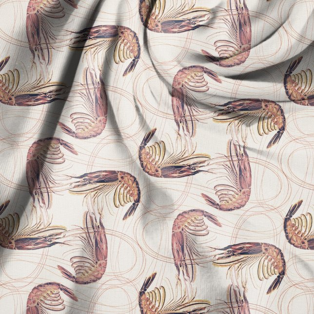 Pink Shrimp Langes Antennenmuster Stoff (Von Creator hochgeladen)