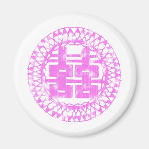 Pink Shuan Xi Magnet
