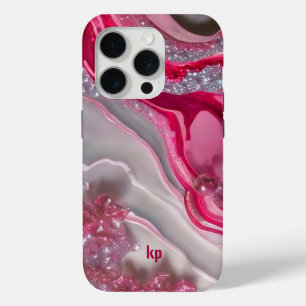 Pink silber Glitzer luxuriöser Hintergrund Case-Mate iPhone Hülle