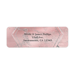 Pink & Silber Satin Glanz Glam Chic Party